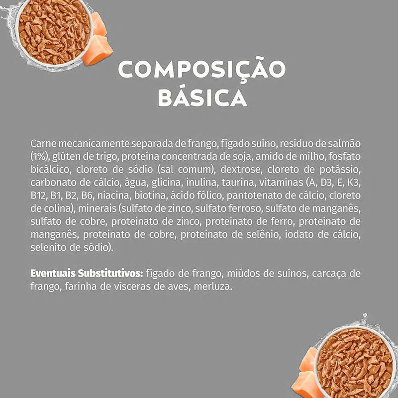 Ração Úmida Cat Chow para Gatos Adultos sabor Frango ao Molho 85g