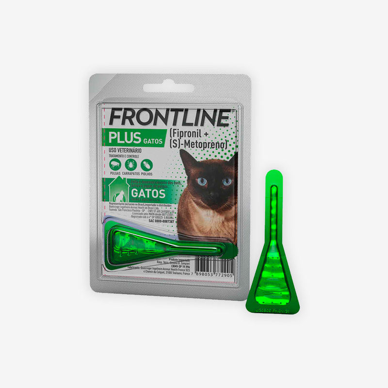 Antipulgas e Carrapatos Frontline Plus para Gatos - 0,5 ml