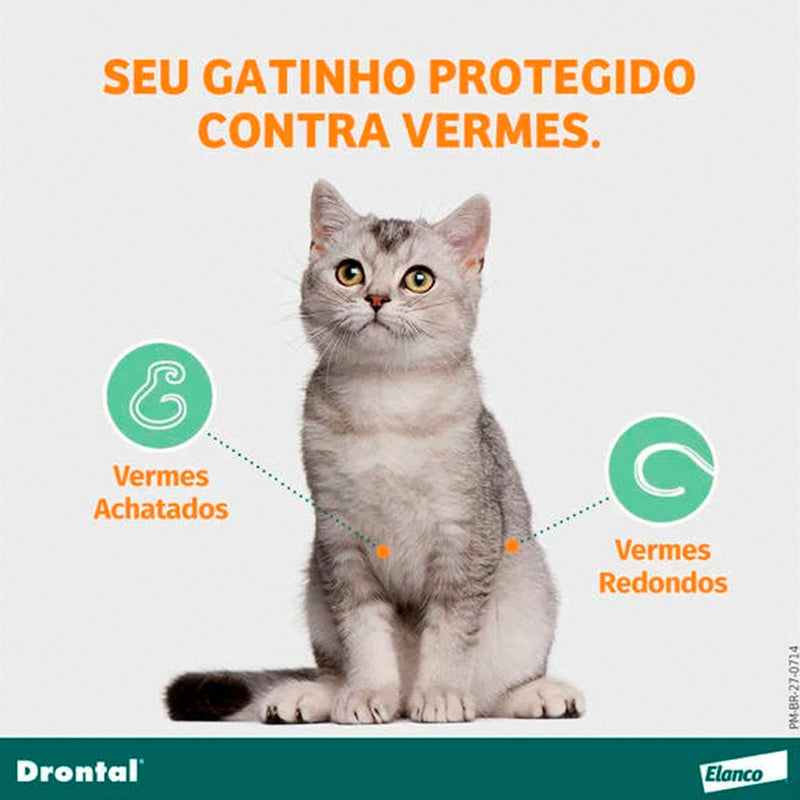 Vermífugo Drontal SpotOn para Gatos de 0.5 a 2.5kg