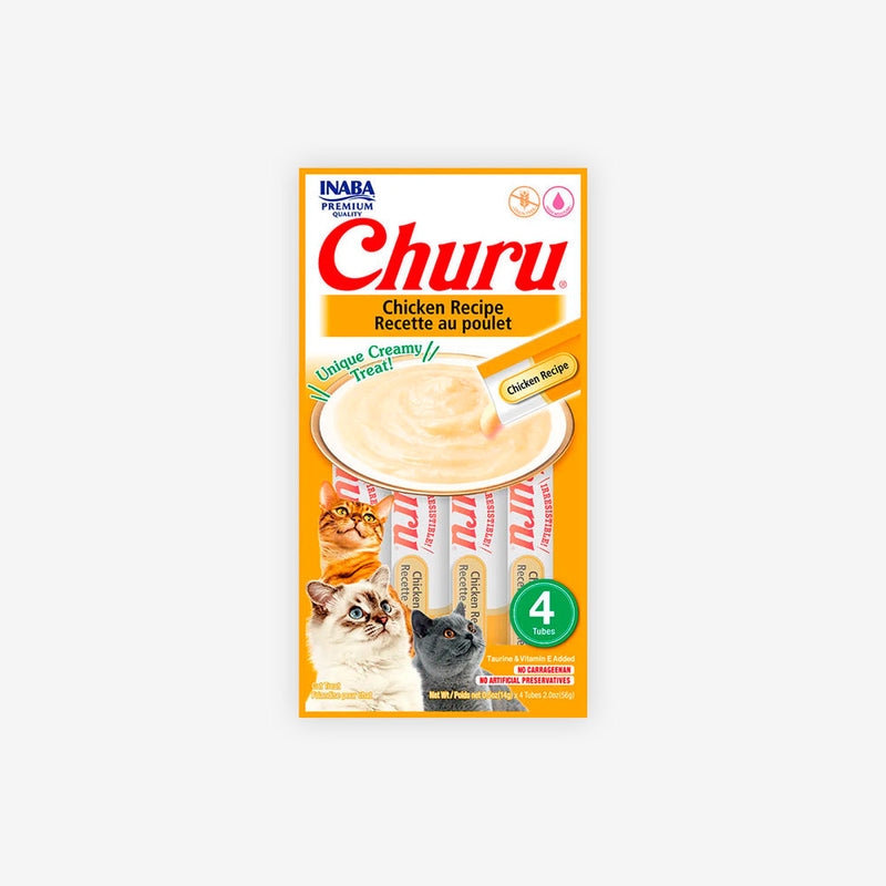 Petisco Churu para Gatos Adultos sabor Galinha 56g