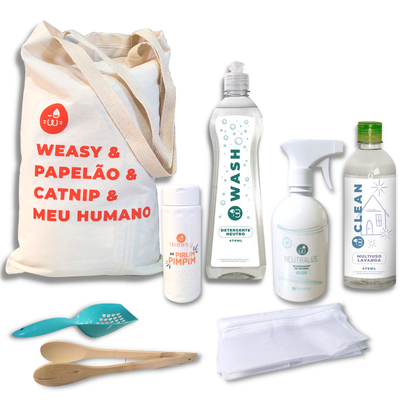 Kit Limpeza Weasy Gato